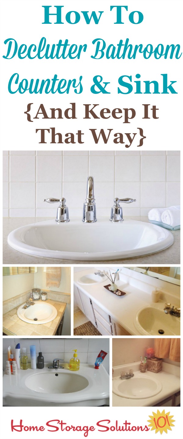Organized Home: Easy Tips for Corralling Bathroom Clutter - Sinkology