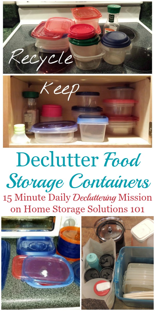 How to Organize Tupperware and Other Food Storage Containers