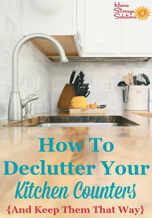 ways to declutter your kitchen