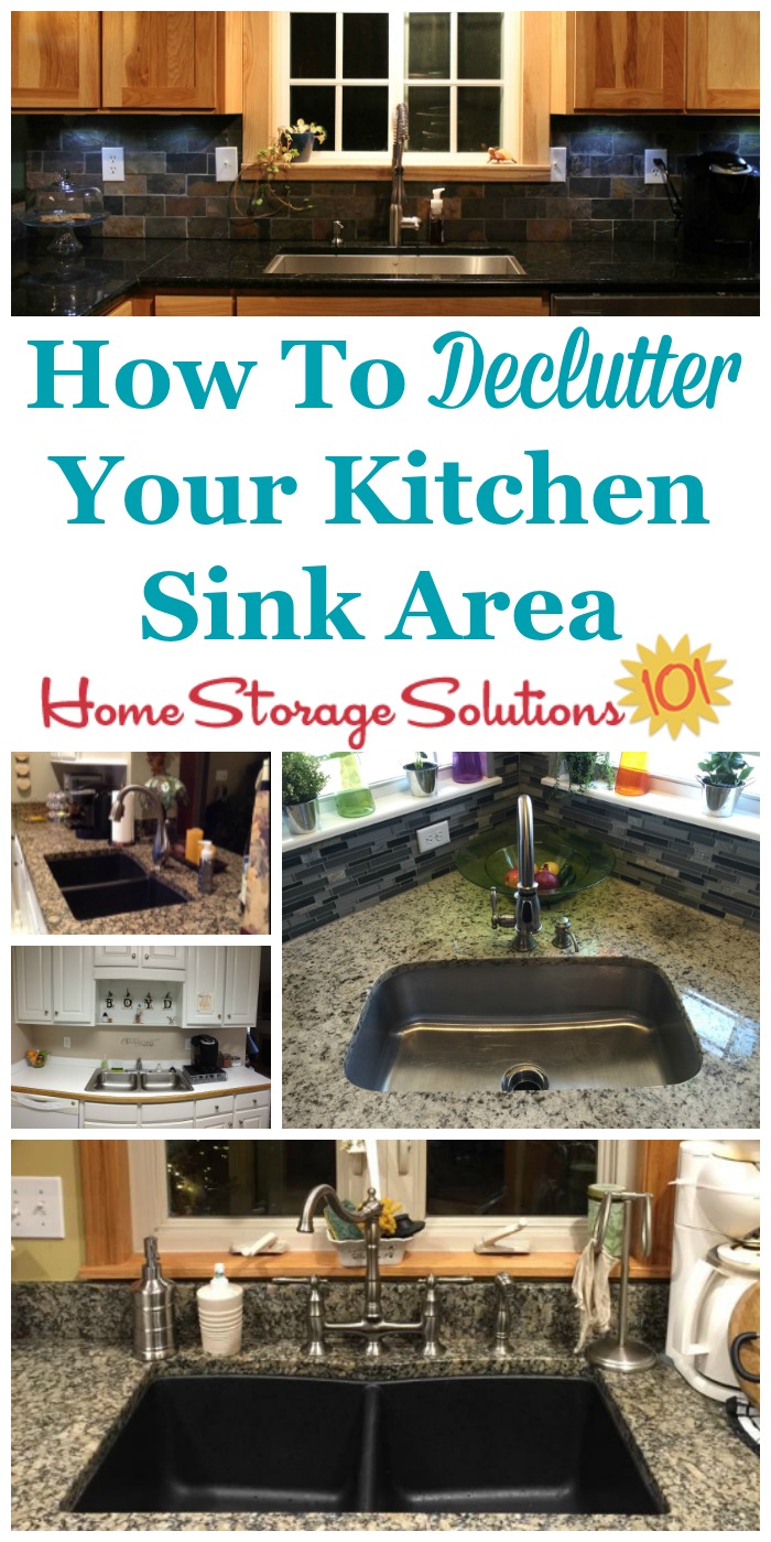 Five practical solutions for taming the mess around your kitchen sink
