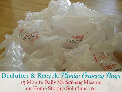 How to dispose of or recycle Plastic bag, stretchy