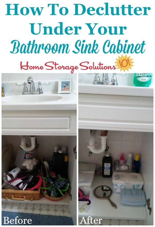 How To Declutter Under Bathroom Sink Cabinets