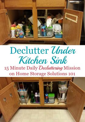How To Organize Under The Kitchen Sink- A Cultivated Nest