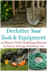 How To Declutter Yard Tools And Equipment