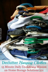 Declutter Your Closet Hanging Clothes