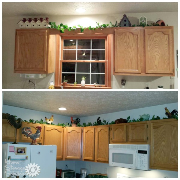 decorating on top of cabinets