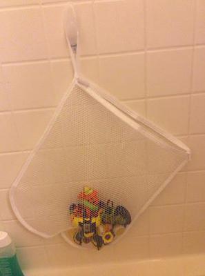 Inventive use of Command Shower Caddy: purse kit
