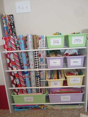 Gift Wrap Organization Ideas: Hall Of Fame
