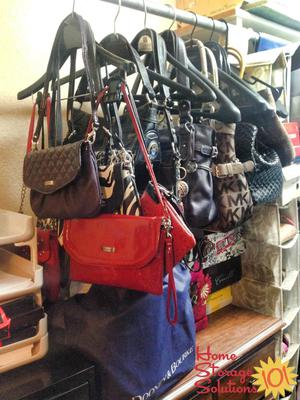 deadly 6 Pocket Large Clear Purse Handbag Hanging Storage Bag Organizer  Closet multi color - Price in India | Flipkart.com
