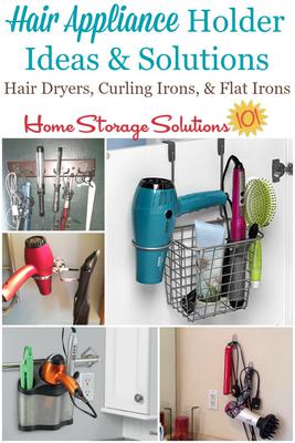 Mdesign Steel Over Cabinet/door Hair Dryer Storage Organizer