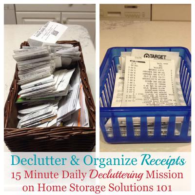 how to declutter organize receipts 21902119