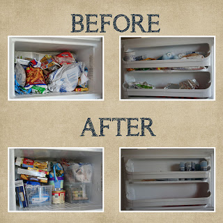 organize bottom drawer freezer