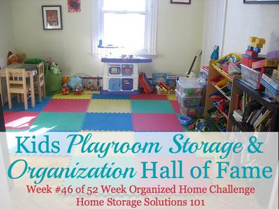 childrens playroom storage