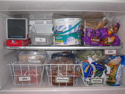 Organized Freezer: Top / Bottom Style Fridge - Simply Organized