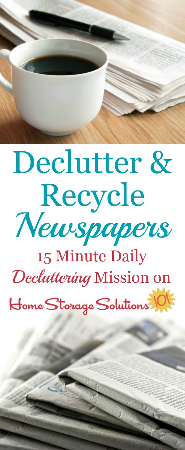 Tips For Newspaper Recycling & Decluttering