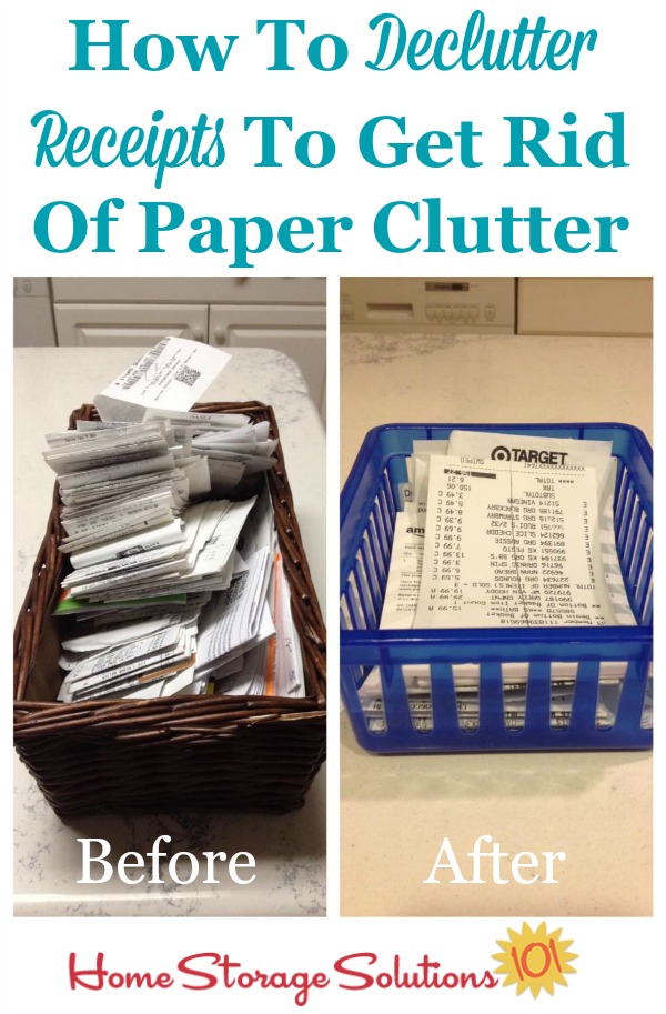 receipts organize storage paper clutter organizing organization declutter solutions rid organizer tax paperwork receipt tips keep personal decluttering system papers