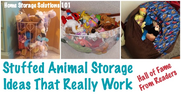 storing stuffed animals