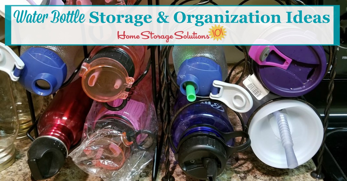 Water Bottle Organizer, Stackable kitchen cabinet organizer