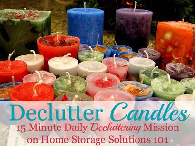 How To Declutter Candles