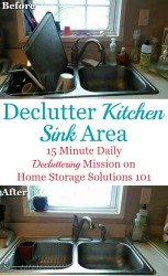 How To Declutter Your Kitchen Sink Area