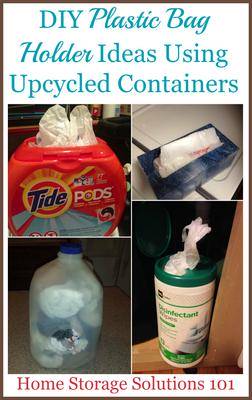 Grocery Bag Holder | Garbage Trash Bin Bags Dispenser | Kitchen Organi