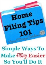 Simple Ways To Make Filing Easier