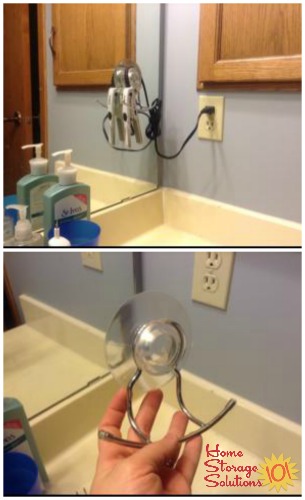 Diy hair straightener outlet holder