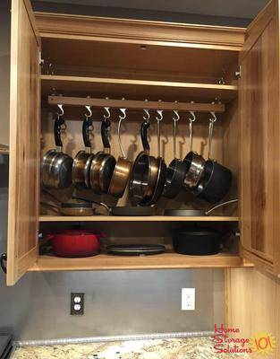 Pots and pans hanging storage sale