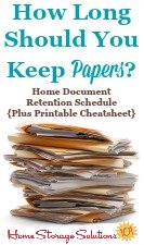 How Long Should You Keep Papers