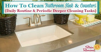 How To Declutter Your Bathroom Sink & Counter {& Make It A Daily Habit}